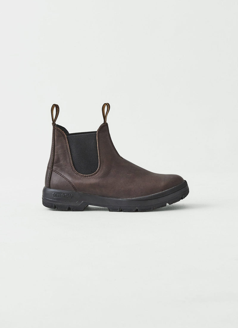 Blundstone Terrain Leather Pull on Boots | Dark Brown