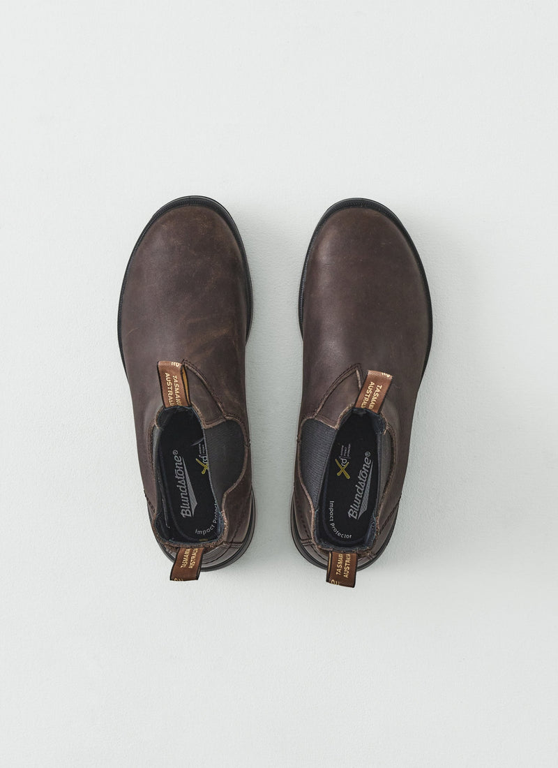 Blundstone Terrain Leather Pull on Boots | Dark Brown