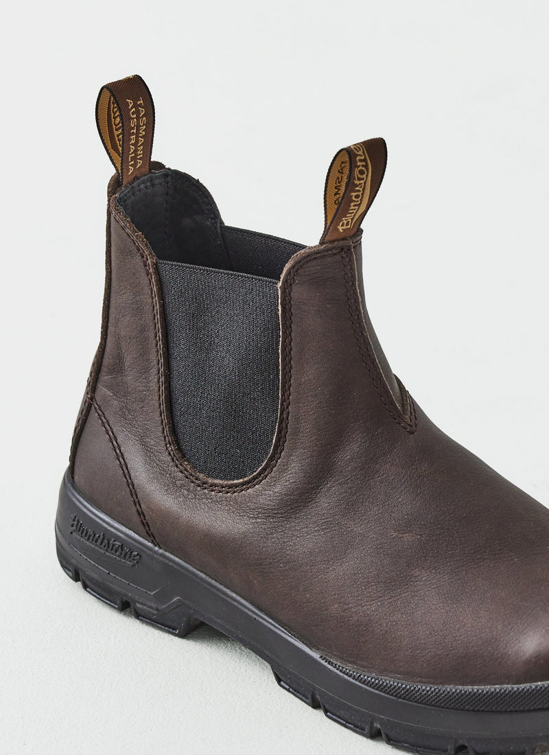 Blundstone Terrain Leather Pull on Boots | Dark Brown