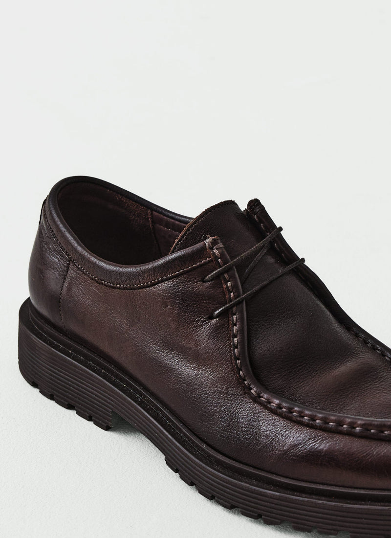 Sturlini Leather Lace Up Shoes | Chocolate