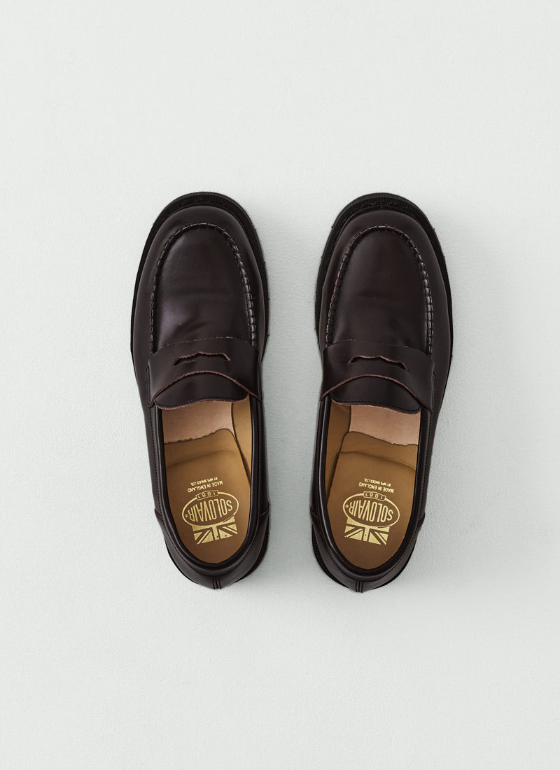 Solovair Leather Loafers | Cordovan