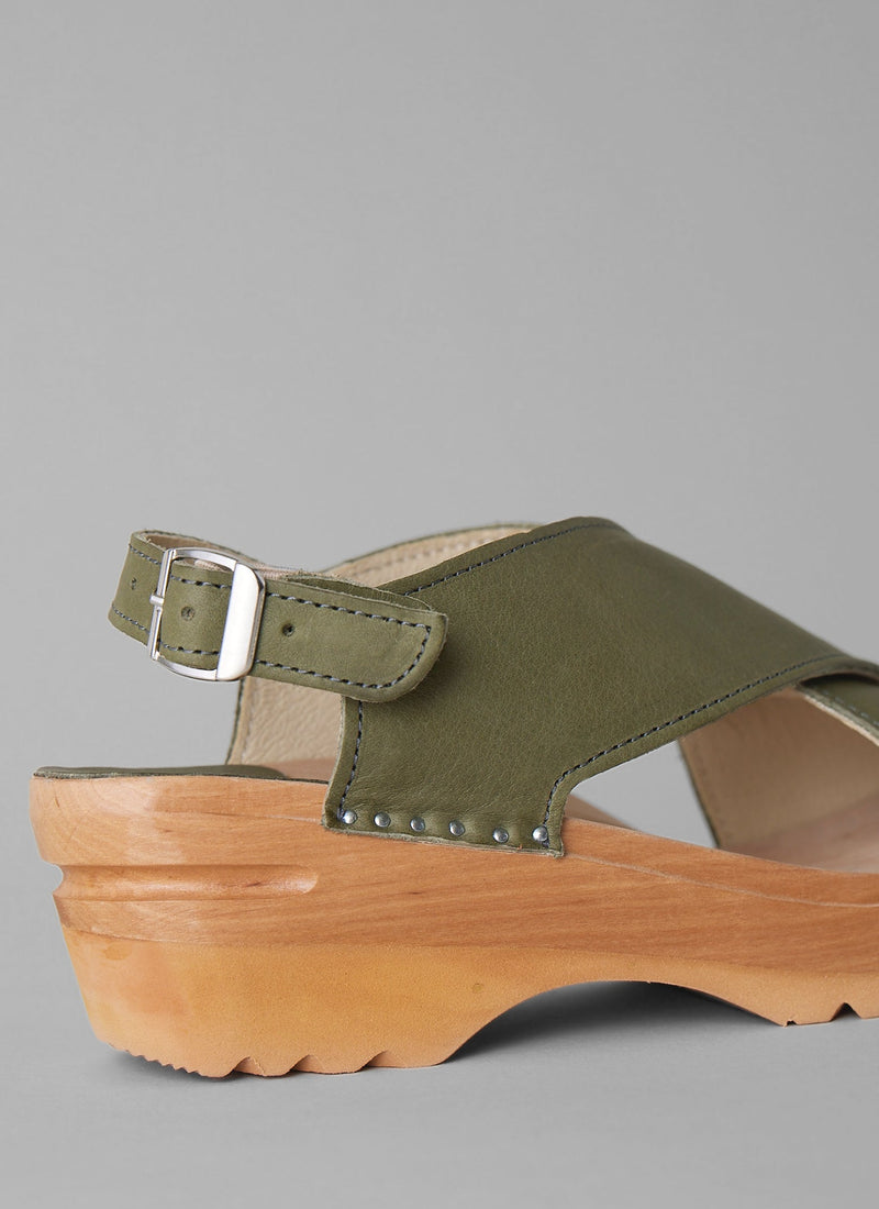 Troentorp Leather Clog Sandals | Agave