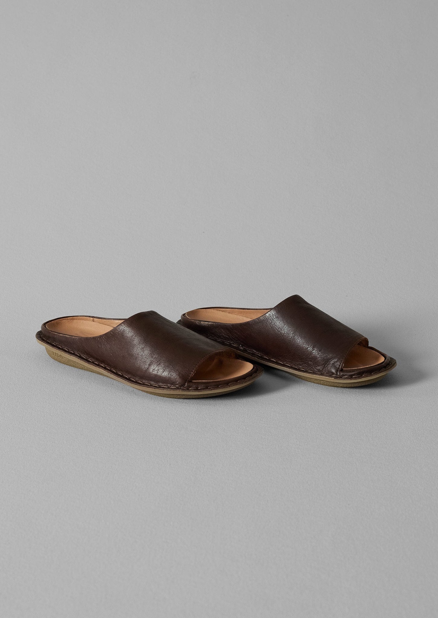 Vibae Open Toe Leather Sandals | Cocoa Brown