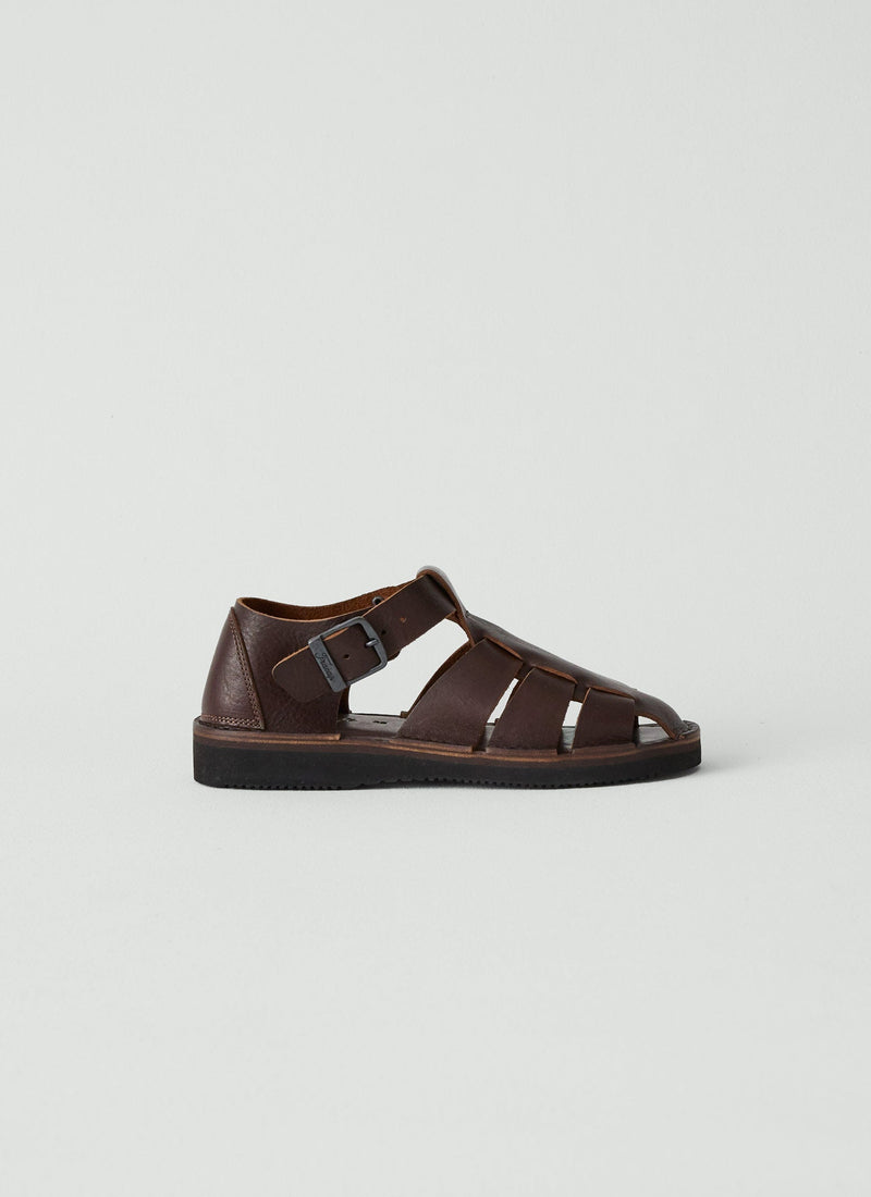 Fracap Fred Sandals | Dark Brown