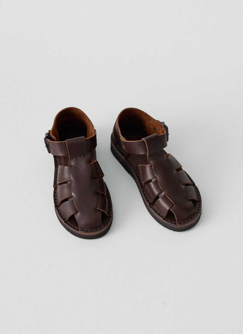 Fracap Fred Sandals | Dark Brown