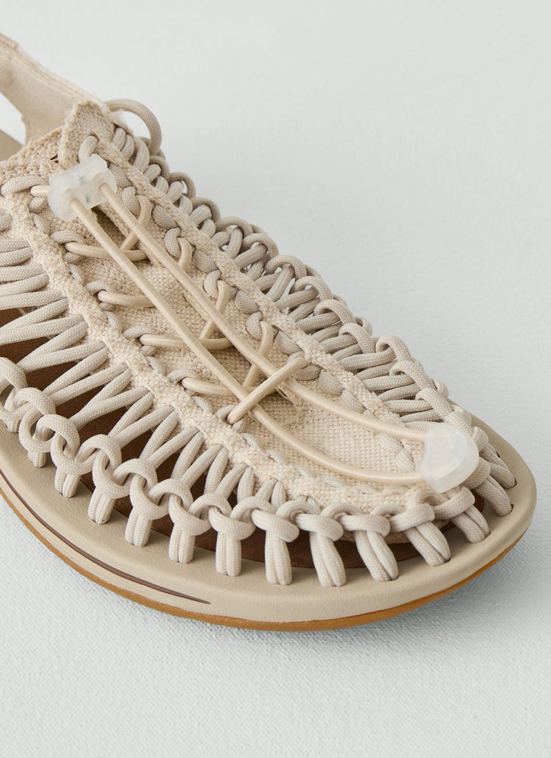 Keen Uneek Canvas Sandals | Natural/Birch