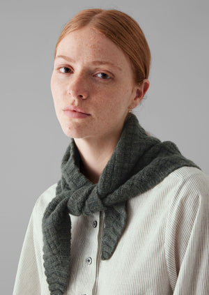 Knitted Wool Bandana | Seaweed