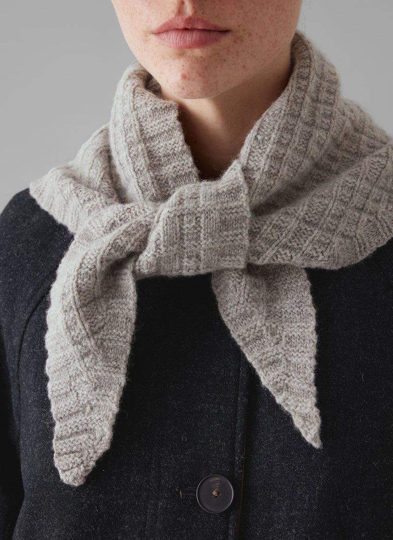 Knitted Wool Bandana | Tawney