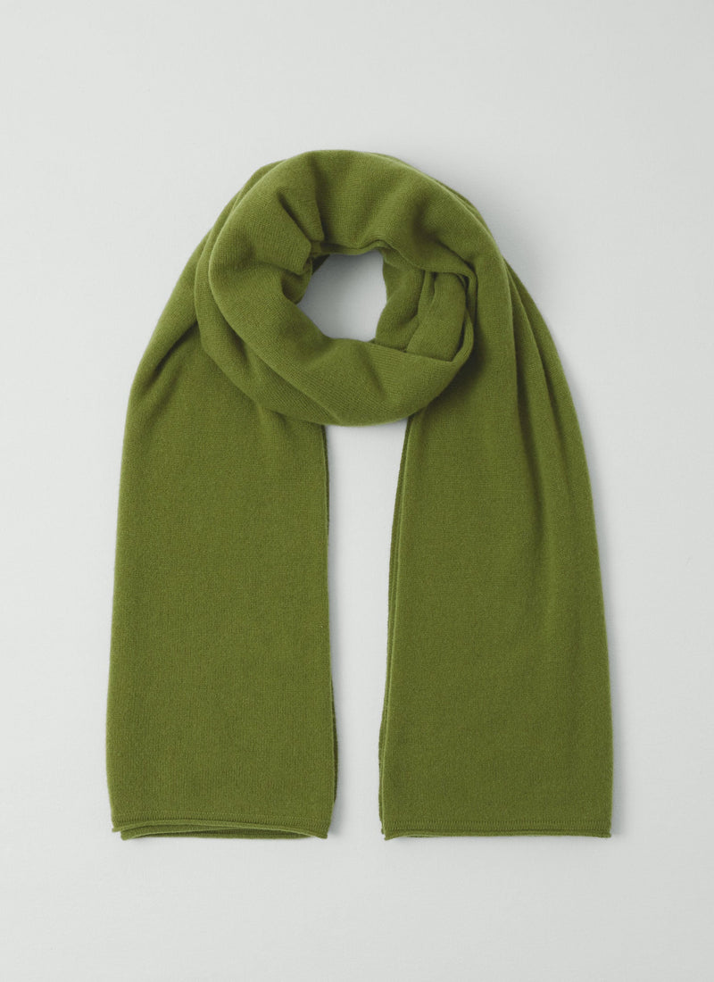 Cashmere Wool Wrap Scarf | Soft Green