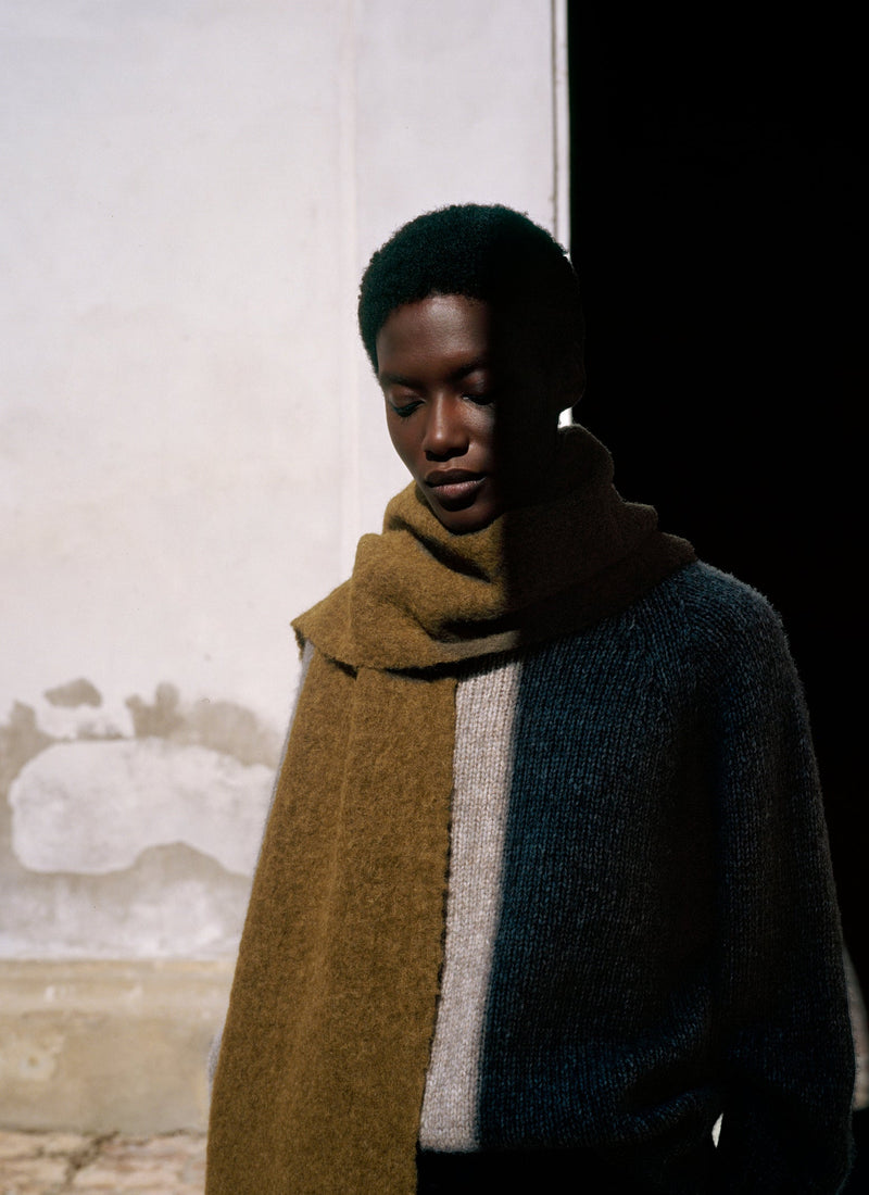 Textured Scarf | Moss