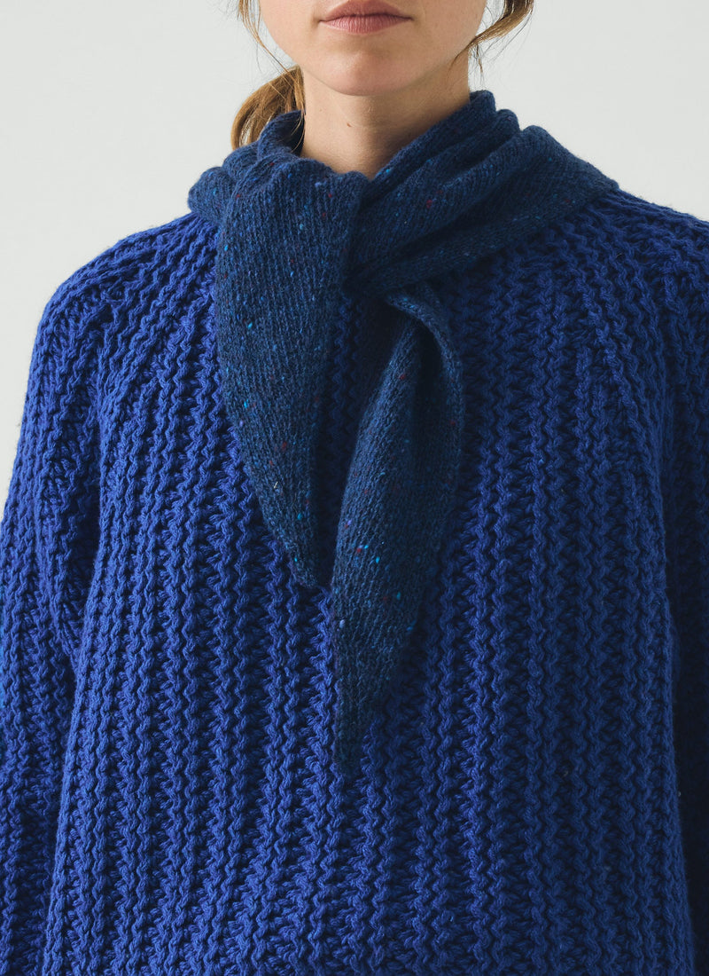 Donegal Merino Bandana | Ink Blue