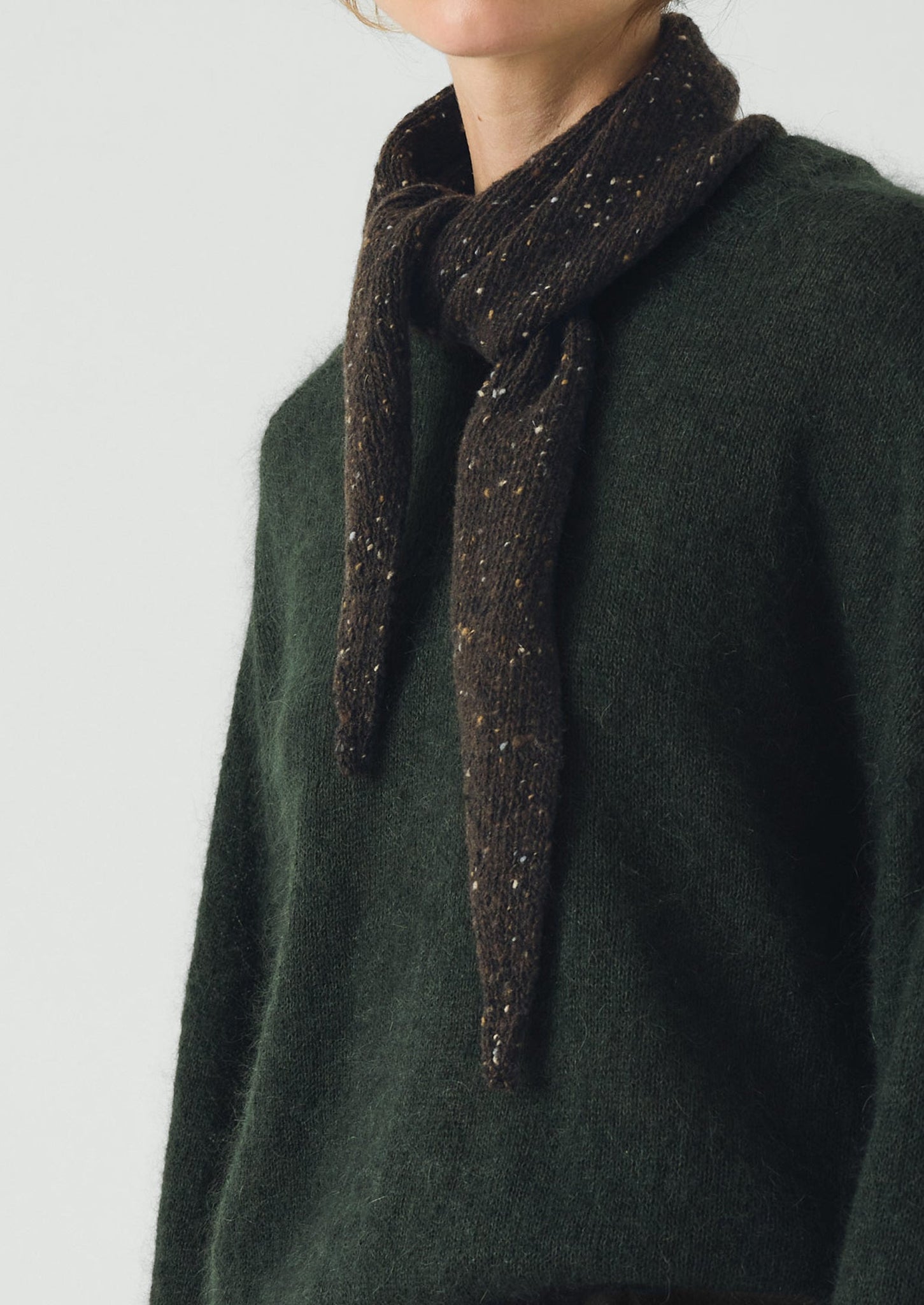 Donegal Merino Bandana | Coffee