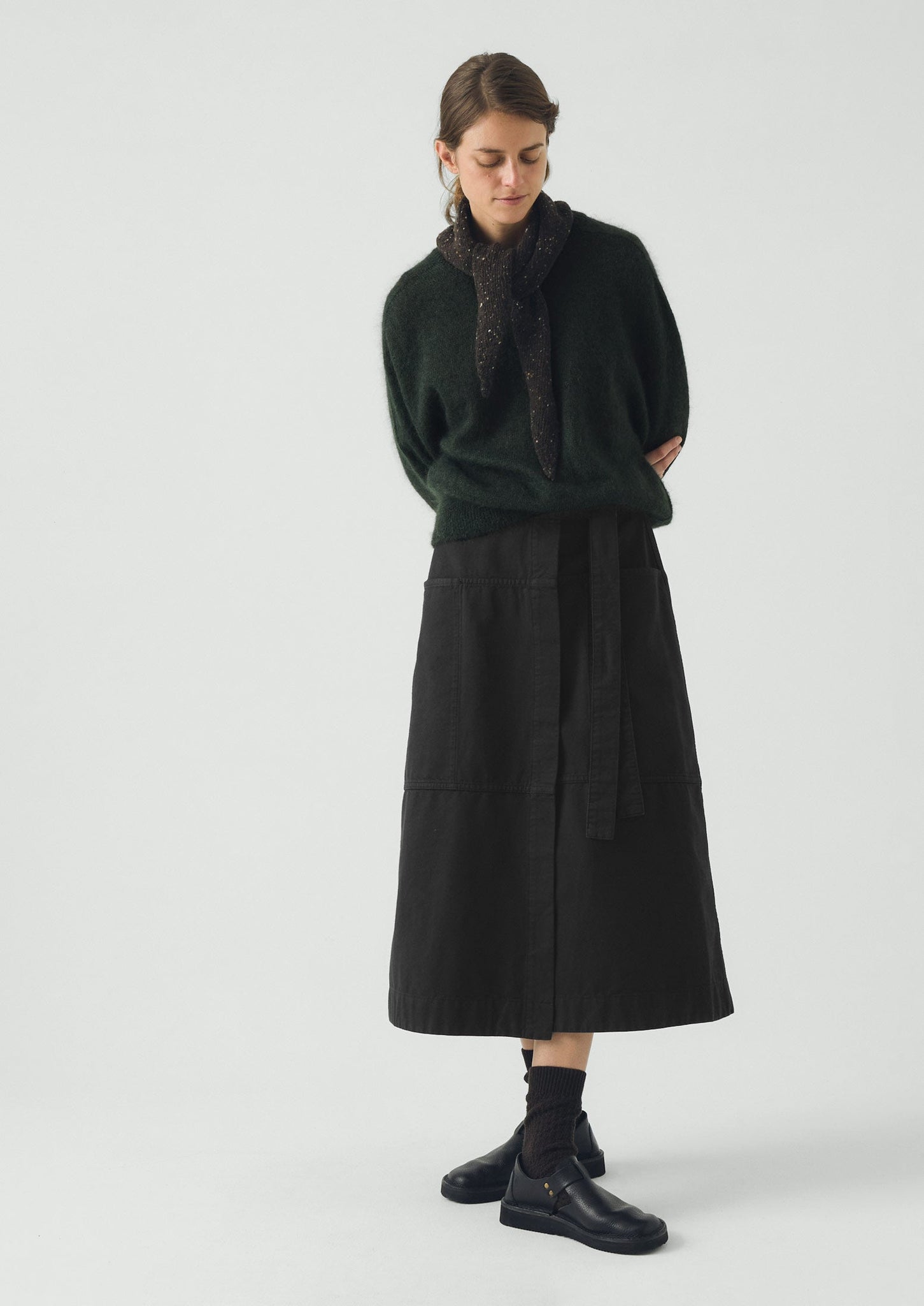 Donegal Merino Bandana | Coffee