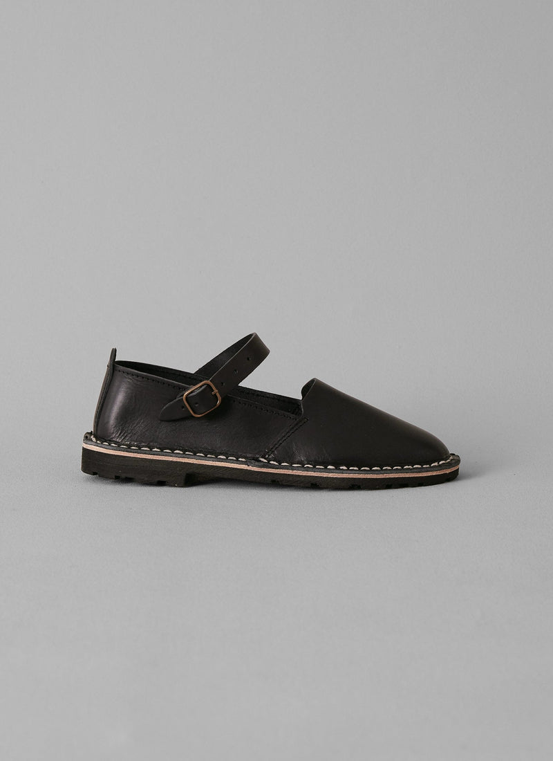 Steve Mono Artisan Leather Buckle Shoes | Black