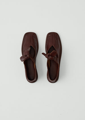 Hereu Llasada Leather Shoes | Chestnut