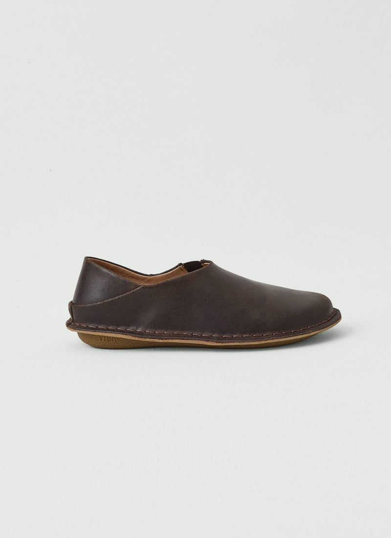 Vibae Zuma Waxed Suede Shoes | Dark Brown