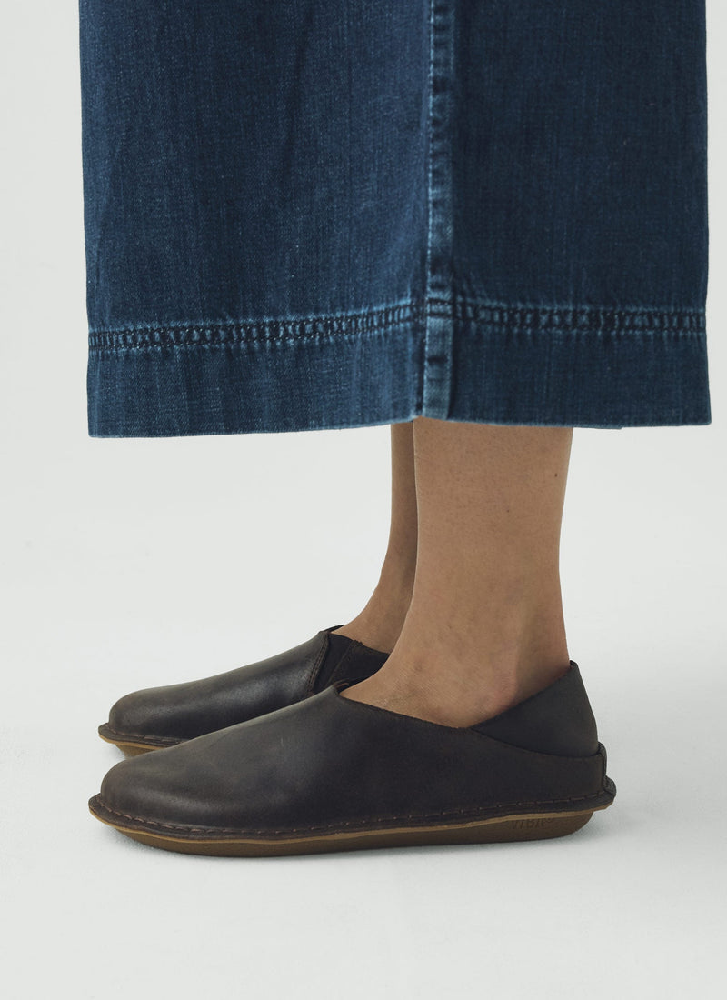 Vibae Zuma Waxed Suede Shoes | Dark Brown