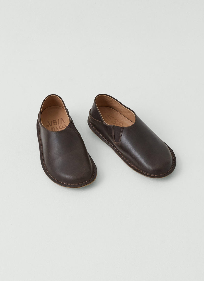 Vibae Zuma Waxed Suede Shoes | Dark Brown