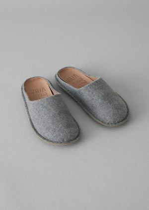 Viba Roma Felt Slippers | Grey