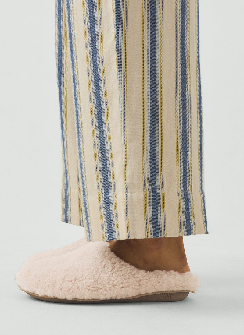 Vibae Roma Shearling Slippers | Natural