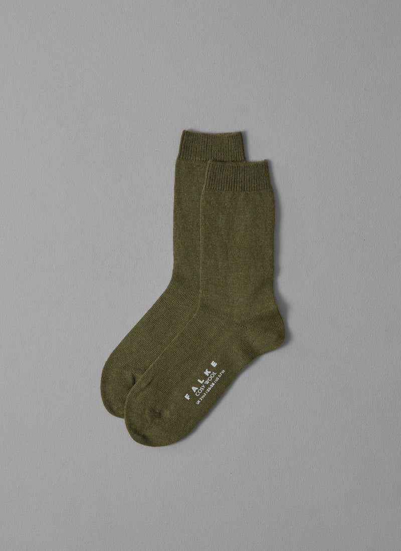 Falke Cosy Wool Socks | Artichoke