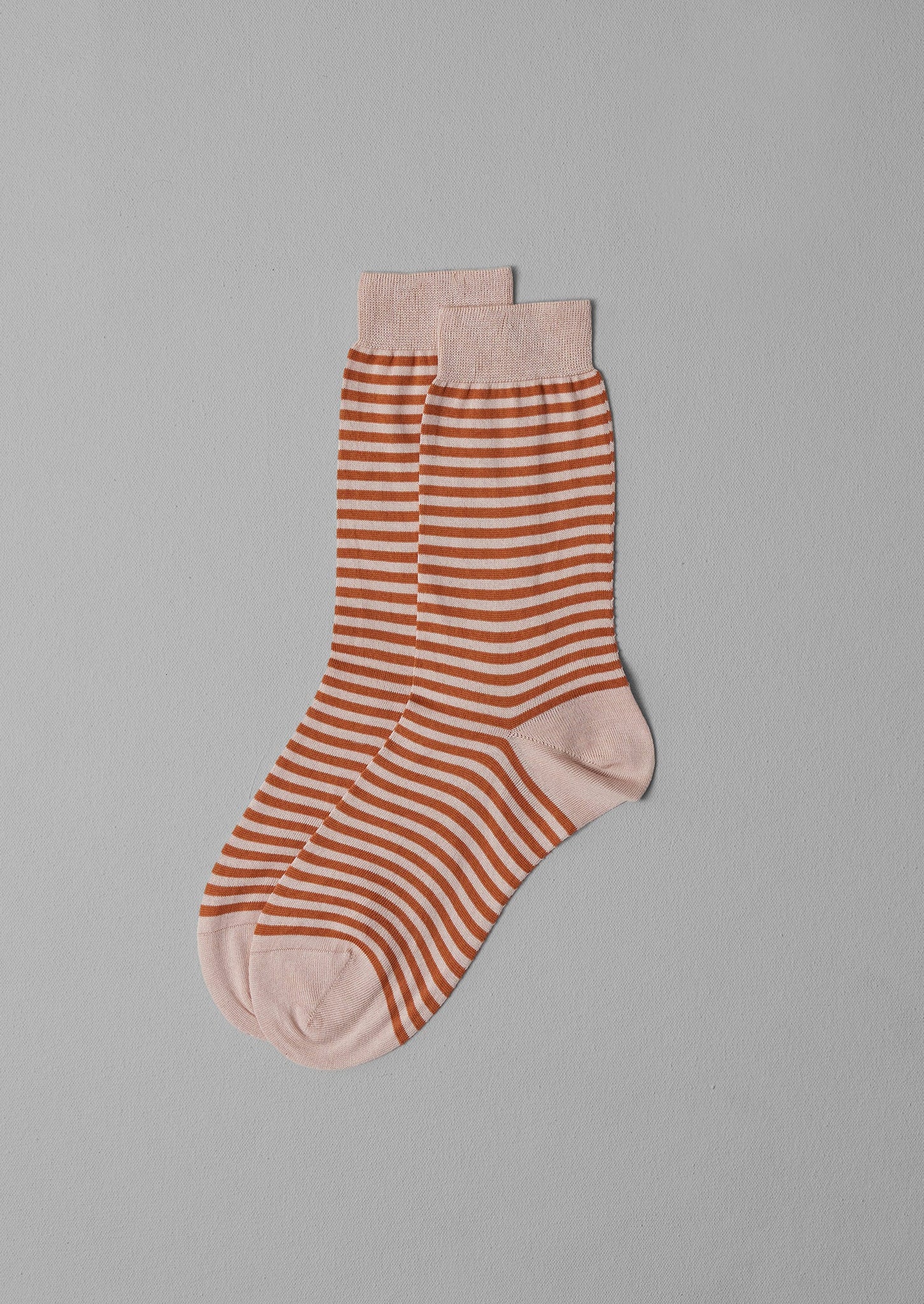 Maria La Rosa Stripe Cotton Socks | Tan
