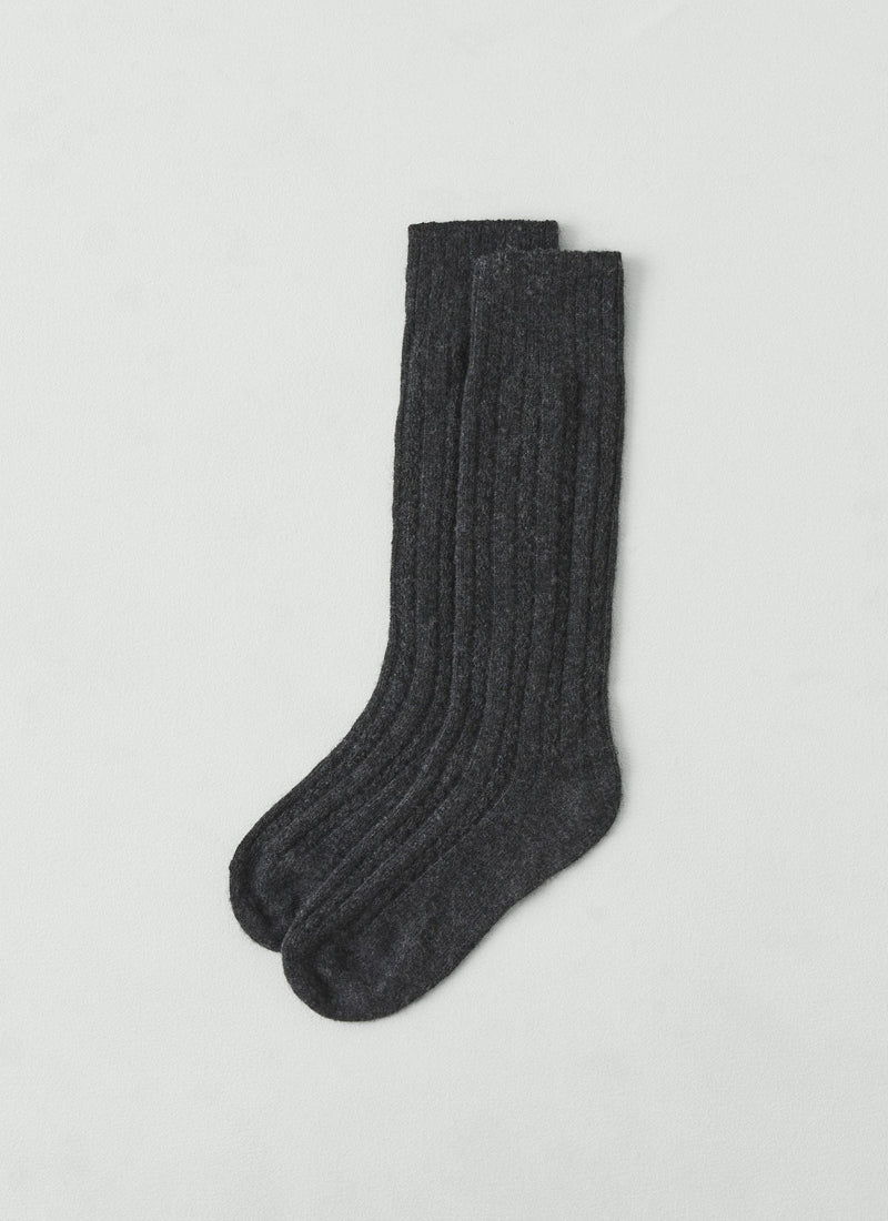 Maria La Rosa Scotland Wool Socks | Charcoal