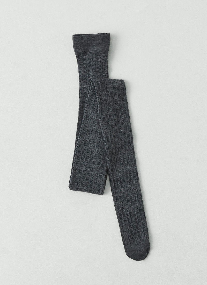 Swedish Stockings Ylva Fishbone Tights | Anthracite