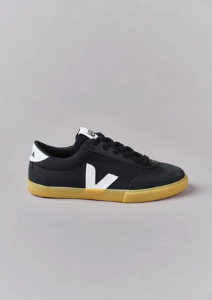 Veja Volley Canvas Trainers | Black/White/Natural
