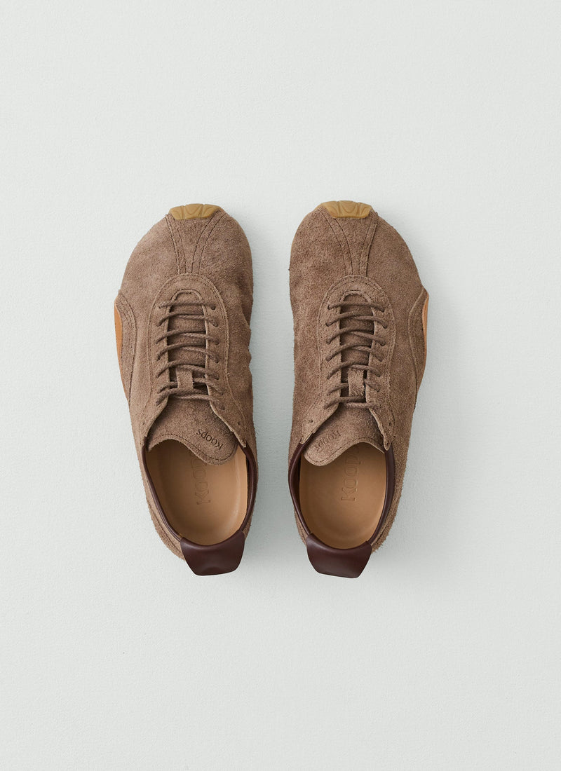 Koops Barefoot Suede Trainers | Wood