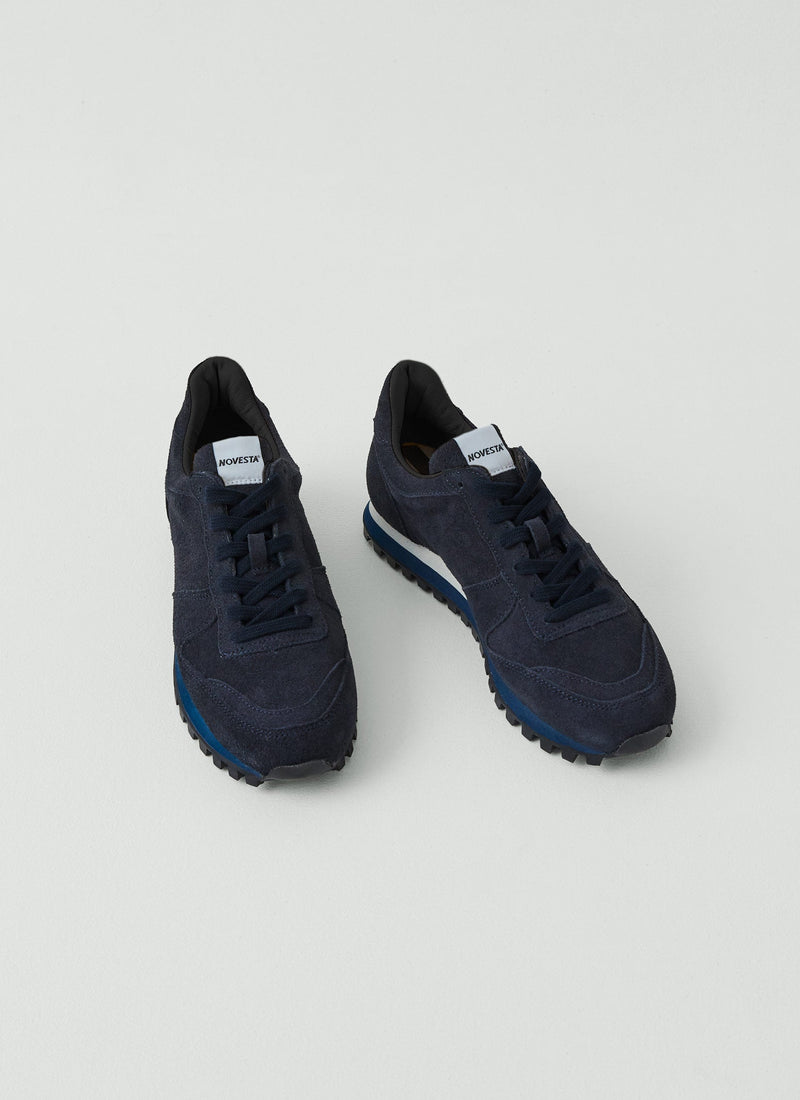 Novesta Suede Marathon Trail Trainers | Midnight Blue