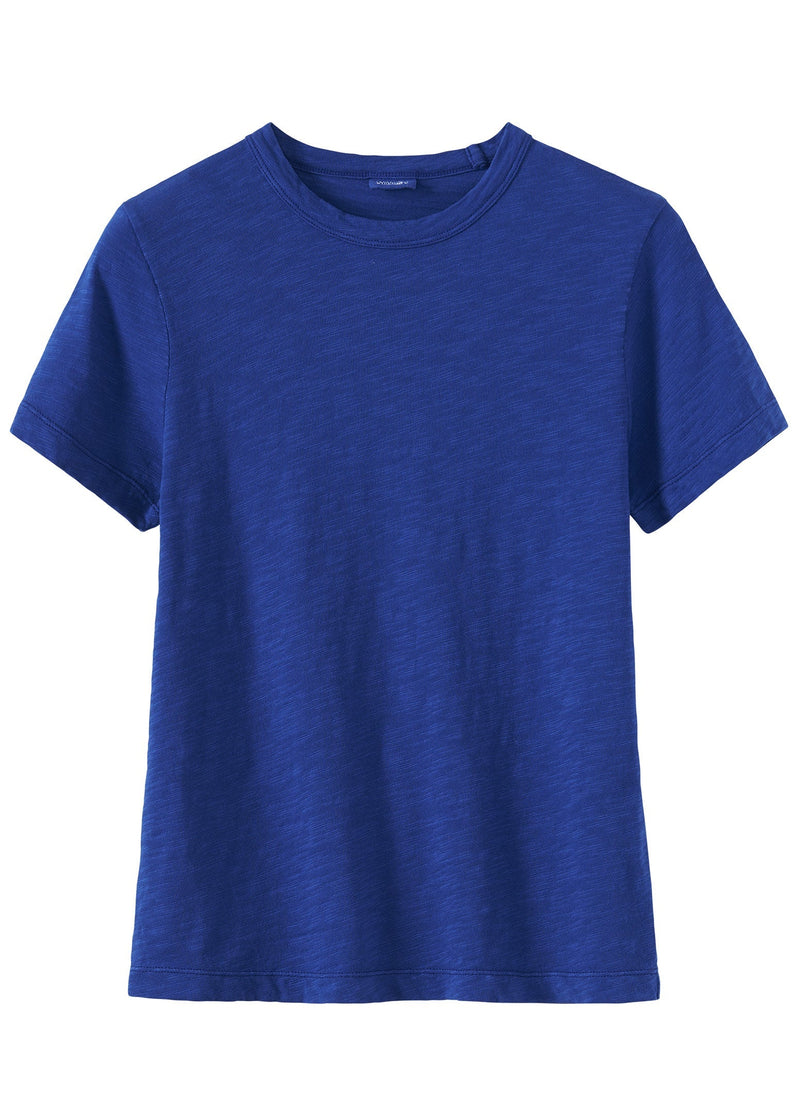 Cotton Short Sleeve Boy Tee | Delft Blue