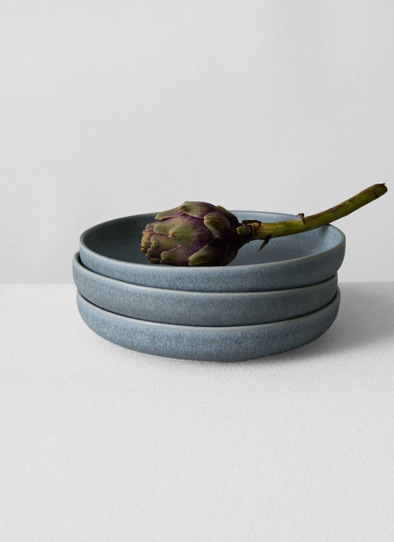 Cove Stoneware Deep Plate | Blue Grey