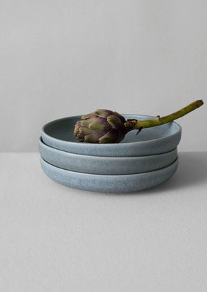 Cove Stoneware Deep Plate | Blue Grey