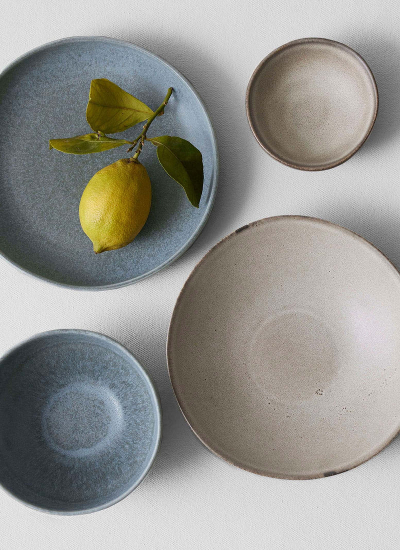 Cove Stoneware Deep Plate | Blue Grey