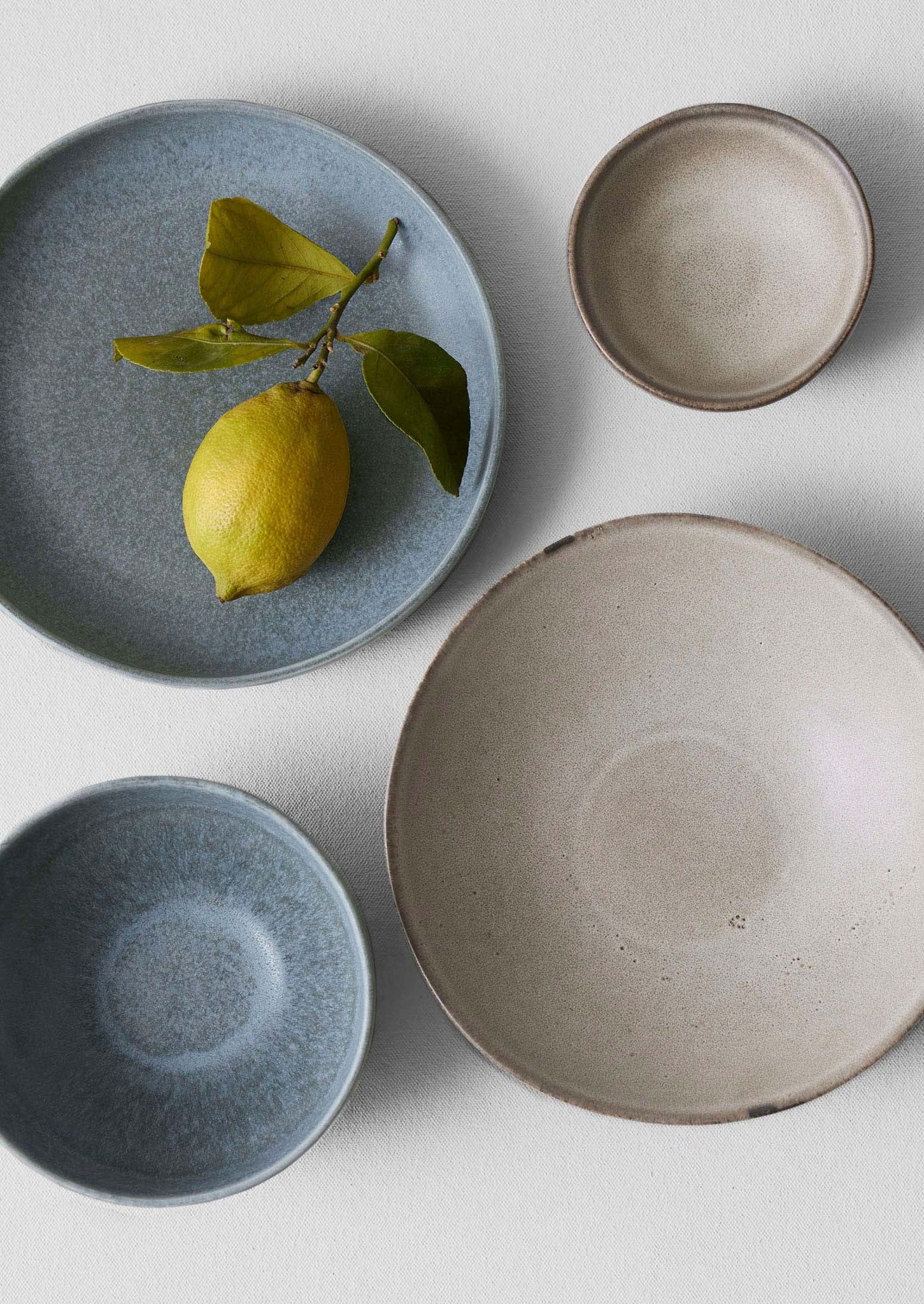 Cove Stoneware Deep Plate | Blue Grey
