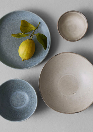 Cove Stoneware Deep Plate | Blue Grey