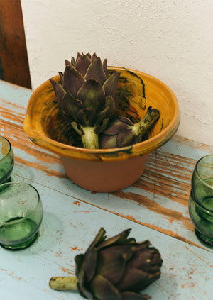 Poterie Barbotine Marbled Pouring Bowl | Honey