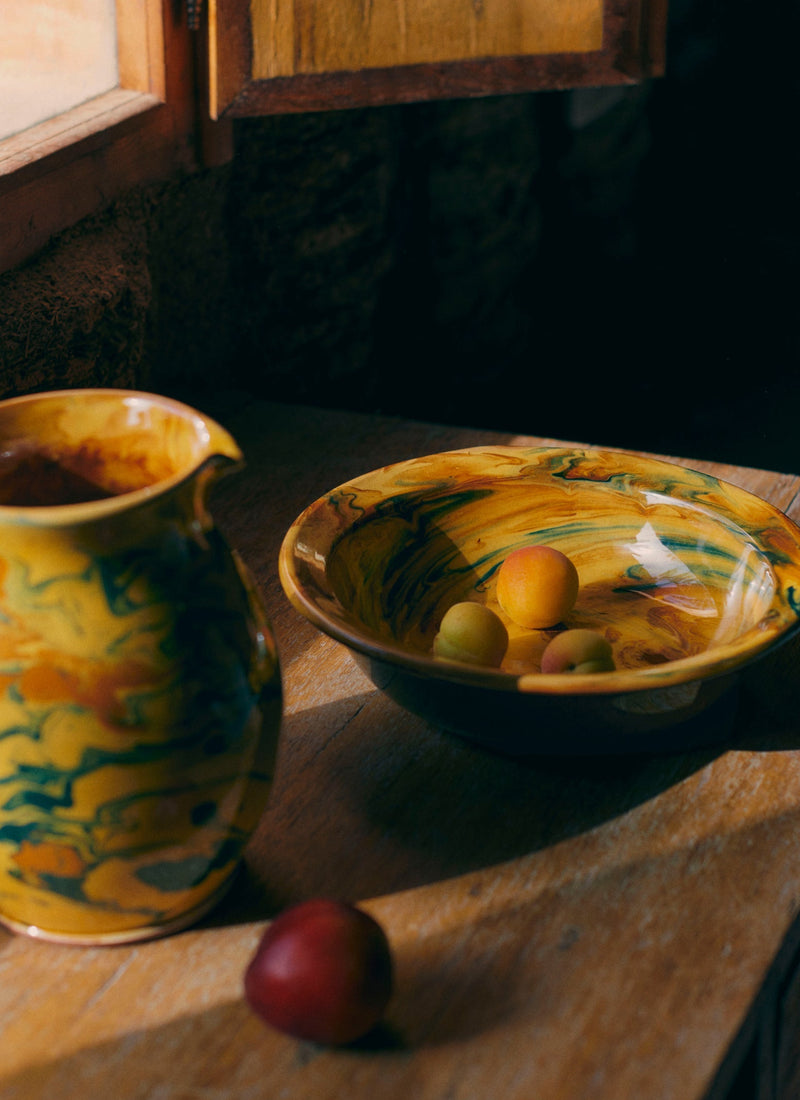 Poterie Barbotine Marbled Dish | Honey
