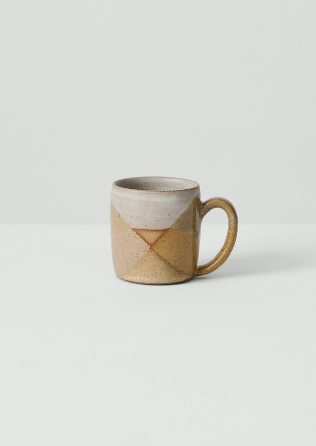 Liz Vidal Abstract Straight Mug | Ochre/Pink