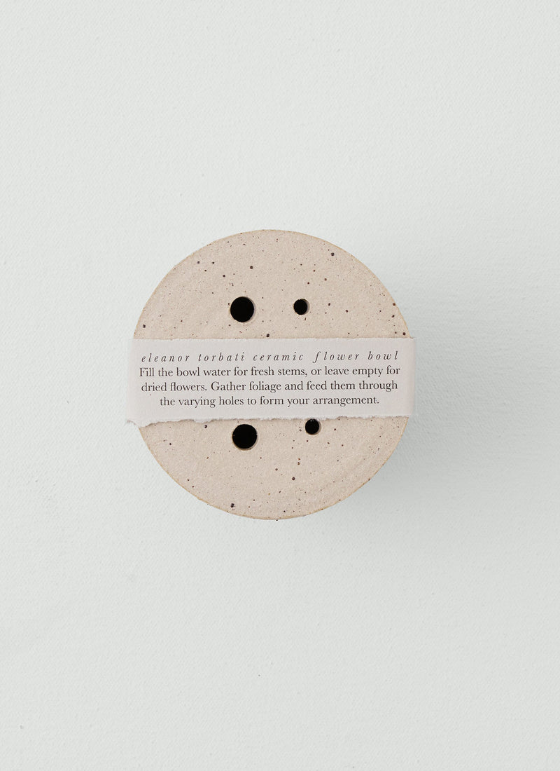 Eleanor Torbati Ceramic Flower Bowl | Cream
