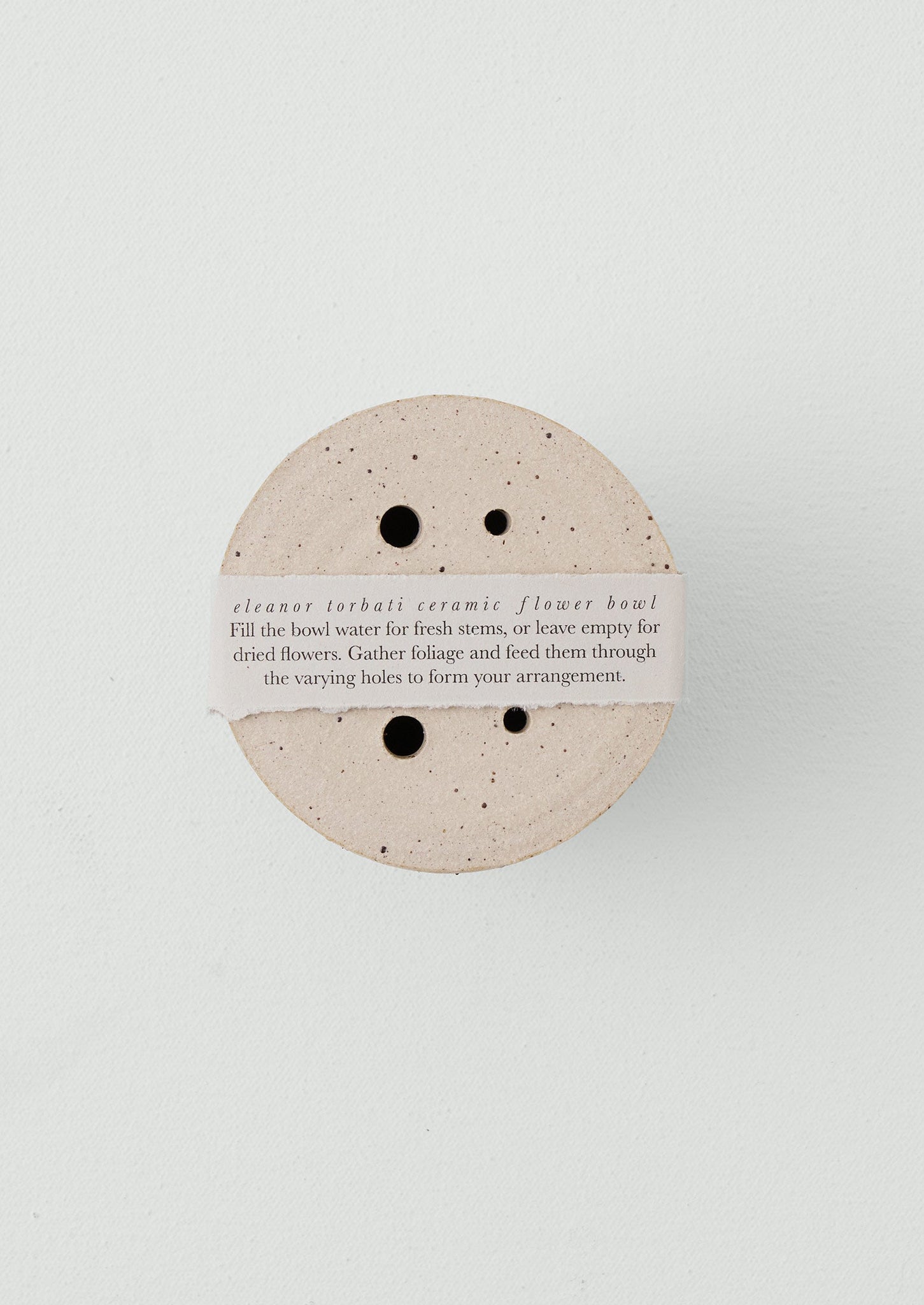 Eleanor Torbati Ceramic Flower Bowl | Cream