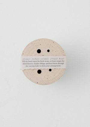Eleanor Torbati Ceramic Flower Bowl | Cream