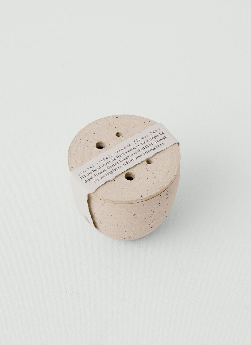 Eleanor Torbati Ceramic Flower Bowl | Cream