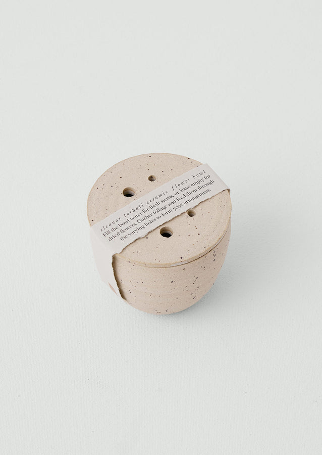Eleanor Torbati Ceramic Flower Bowl | Cream