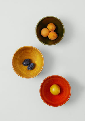 Poterie Barbotine Breakfast Bowl | Bottle Green