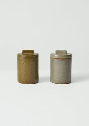 Cisco And The Sun Stoneware Storage Jar | Moss