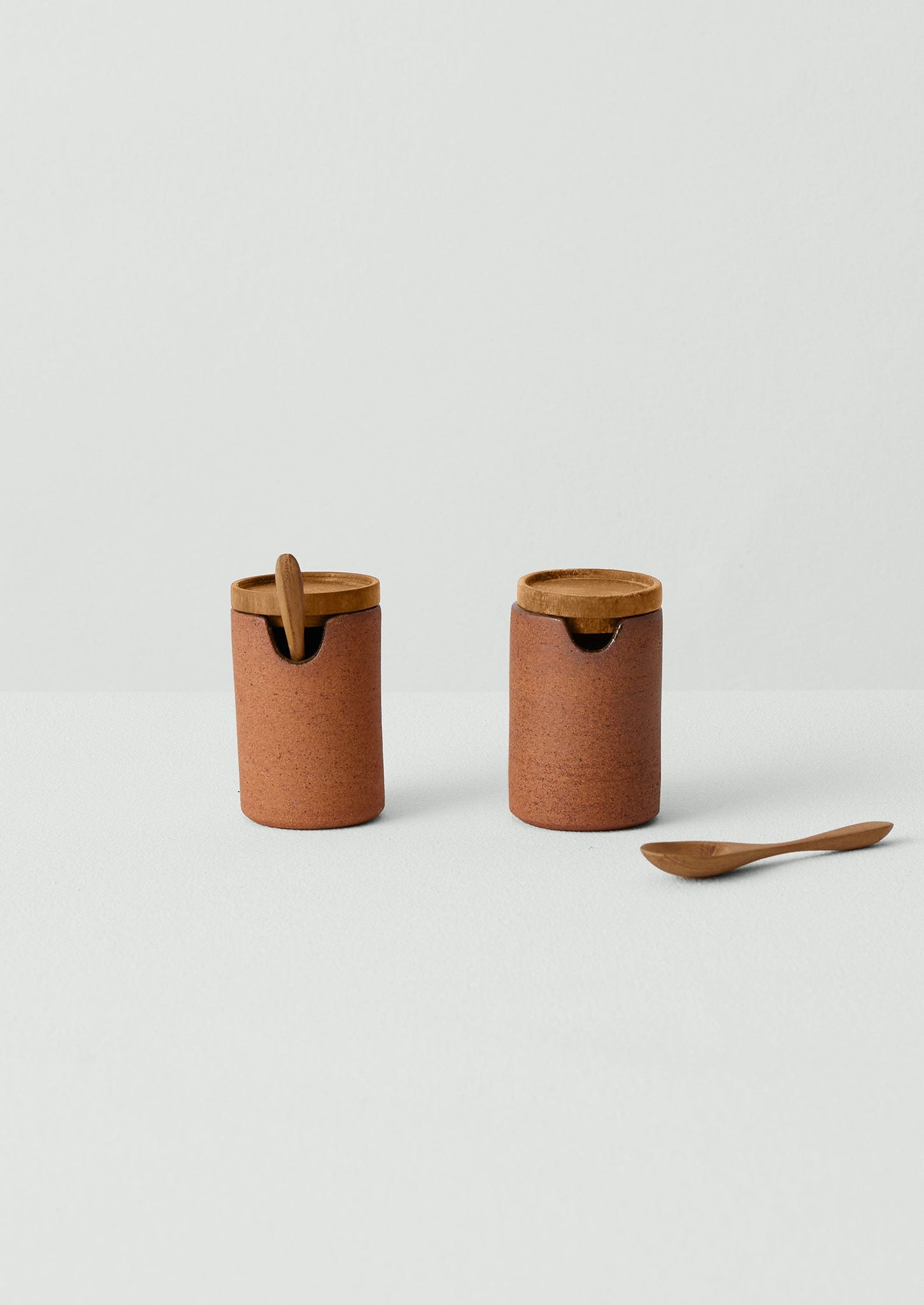 Cisco And The Sun Stoneware Salt and Pepper Set | Earth Green