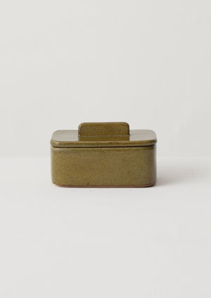Cisco And The Sun Stoneware Butter Box | Moss