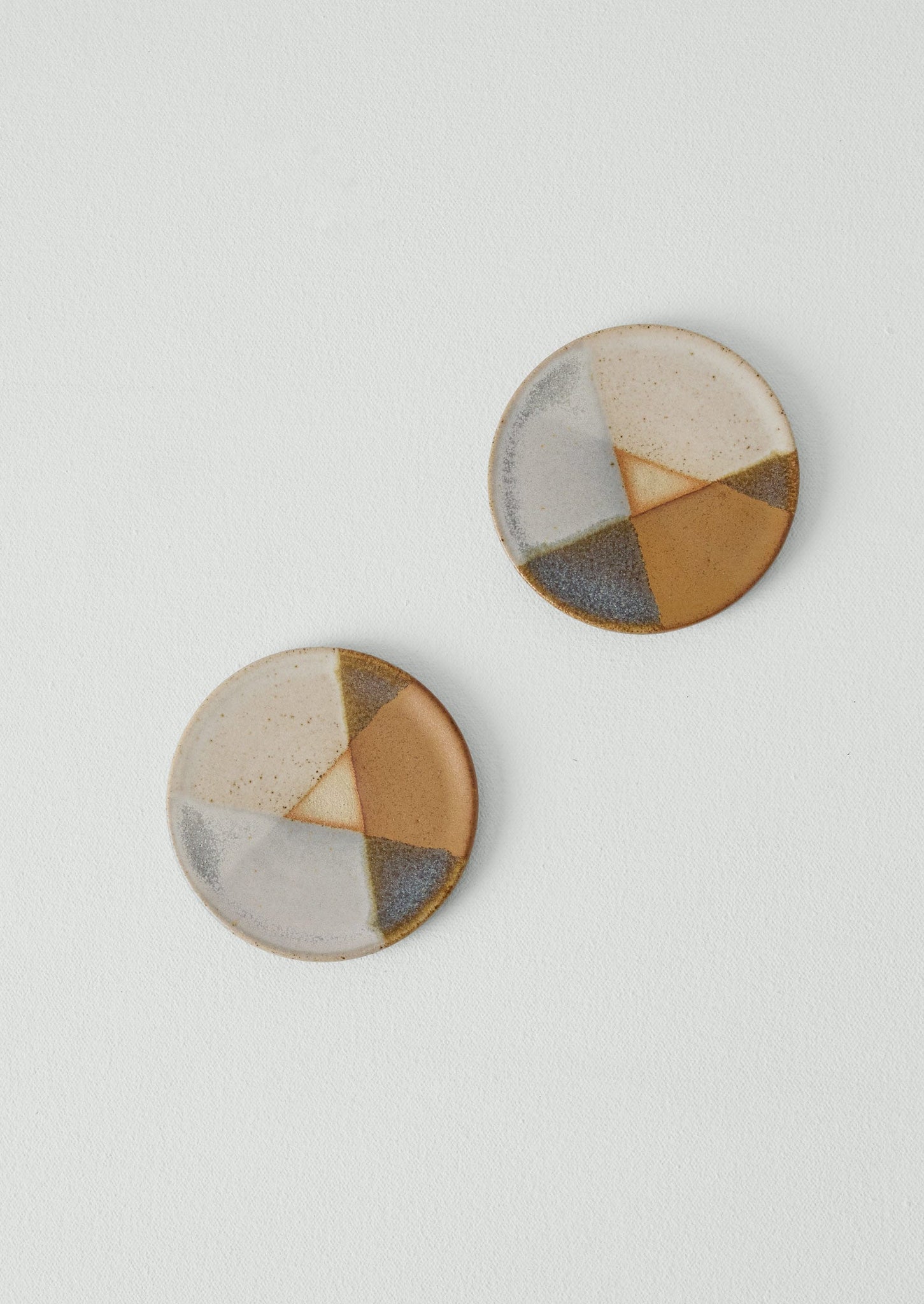 Liz Vidal Dipped Coaster Set | Rust/Grey